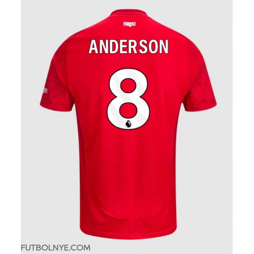 Camiseta Nottingham Forest Elliot Anderson #8 Primera Equipación 2024-25 manga corta